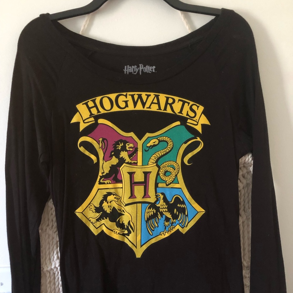 Harry Potter Hogwarts Long Sleeve Graphic T
